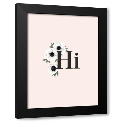 Anemone Hi Black Modern Wood Framed Art Print by Laiz Blursbyai, Rosana