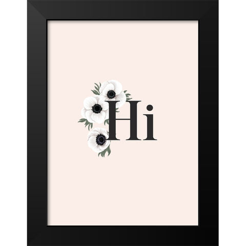 Anemone Hi Black Modern Wood Framed Art Print by Laiz Blursbyai, Rosana