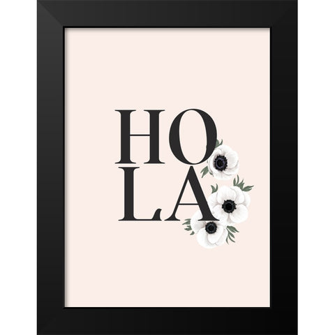 Anemone Hola II Black Modern Wood Framed Art Print by Laiz Blursbyai, Rosana