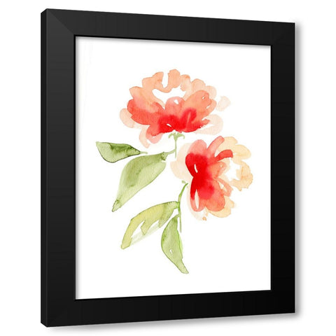 Kailey coral Black Modern Wood Framed Art Print by Laiz Blursbyai, Rosana