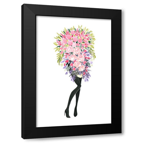 Miss bouquet II Black Modern Wood Framed Art Print with Double Matting by Laiz Blursbyai, Rosana