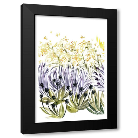 Elisas garden left Black Modern Wood Framed Art Print by Laiz Blursbyai, Rosana