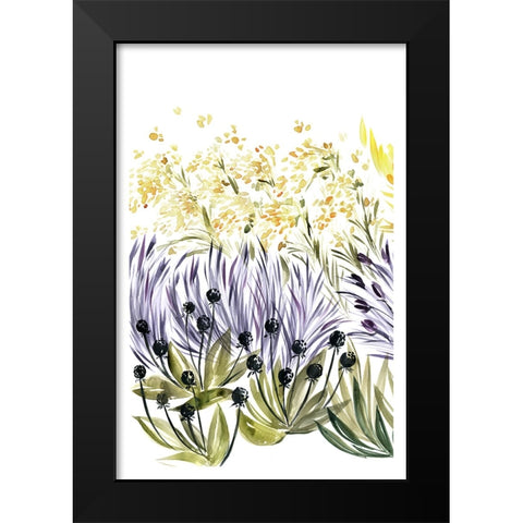 Elisas garden left Black Modern Wood Framed Art Print by Laiz Blursbyai, Rosana