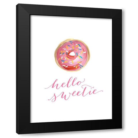 Hello sweetie Black Modern Wood Framed Art Print by Laiz Blursbyai, Rosana