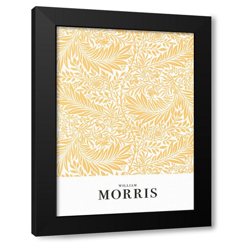 Larkspur Black Modern Wood Framed Art Print with Double Matting by Pictufy