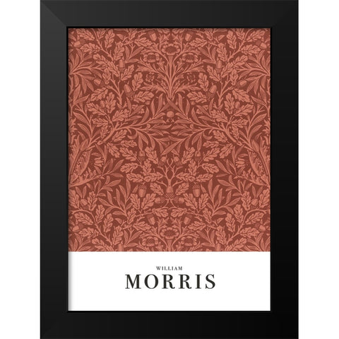 Acorns and oak leaves Black Modern Wood Framed Art Print by Pictufy