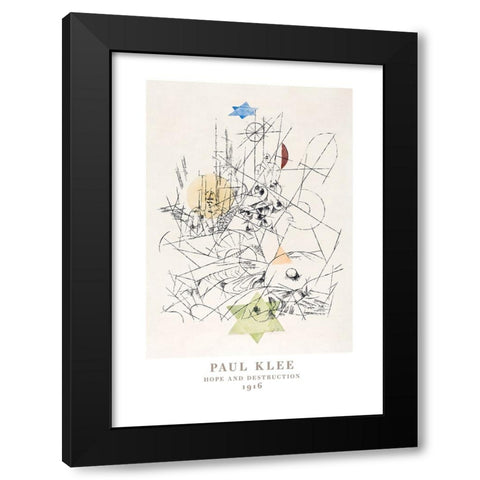 Hope and Destruction 1916 Black Modern Wood Framed Art Print by Pictufy