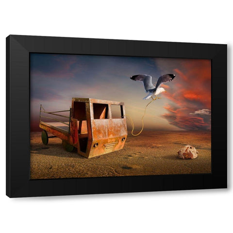 Untitled Black Modern Wood Framed Art Print by Penchev, Radoslav