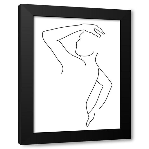 Pahuac Black Modern Wood Framed Art Print by Laiz Blursbyai, Rosana
