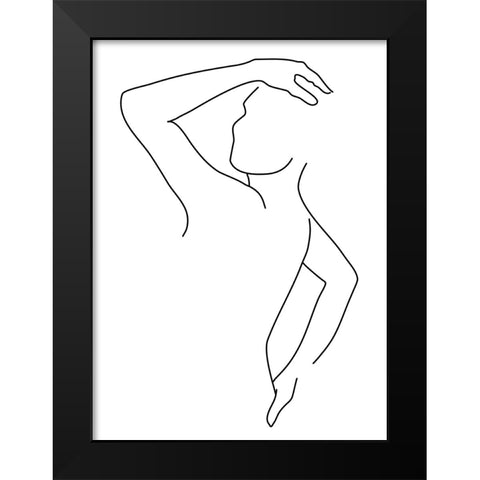 Pahuac Black Modern Wood Framed Art Print by Laiz Blursbyai, Rosana