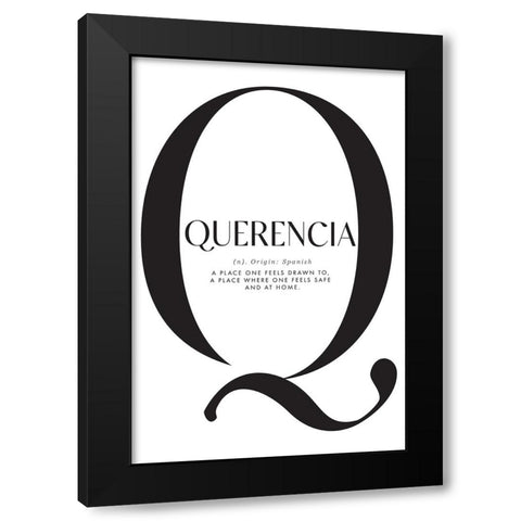 Querencia definition Black Modern Wood Framed Art Print with Double Matting by Laiz Blursbyai, Rosana