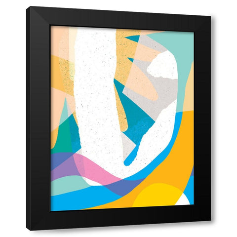 Color Burst Black Modern Wood Framed Art Print with Double Matting by Demir, Aylin