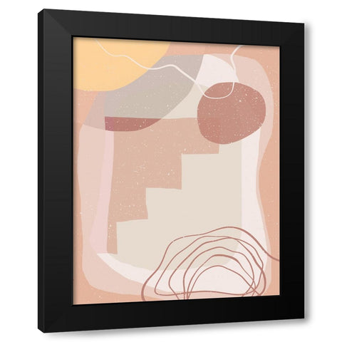 Stairway to Heaven Black Modern Wood Framed Art Print with Double Matting by Demir, Aylin