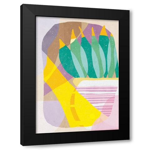 Plant in the Sun Black Modern Wood Framed Art Print with Double Matting by Demir, Aylin
