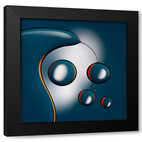 Oil and Water LD54C Black Modern Wood Framed Art Print by Parratt, Martin