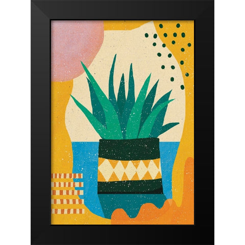 The Orange Day Black Modern Wood Framed Art Print by Demir, Aylin