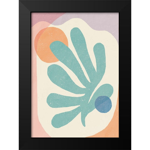 Sun a Moon Black Modern Wood Framed Art Print by Demir, Aylin