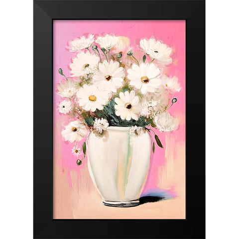 Margarites Black Modern Wood Framed Art Print by Treechild