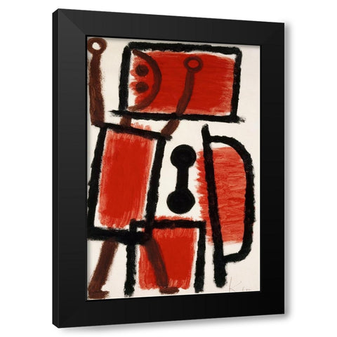 Locksmith 1940 Black Modern Wood Framed Art Print by Pictufy