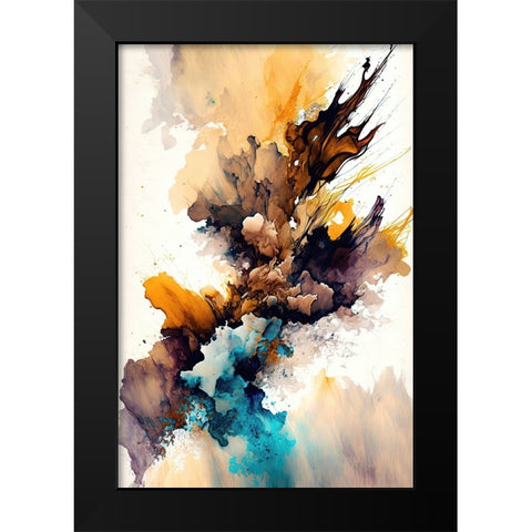 Autumn Hues Black Modern Wood Framed Art Print by Mauro