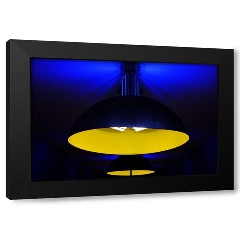 Underground Colors II Black Modern Wood Framed Art Print by Philippe-M