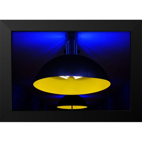 Underground Colors II Black Modern Wood Framed Art Print by Philippe-M