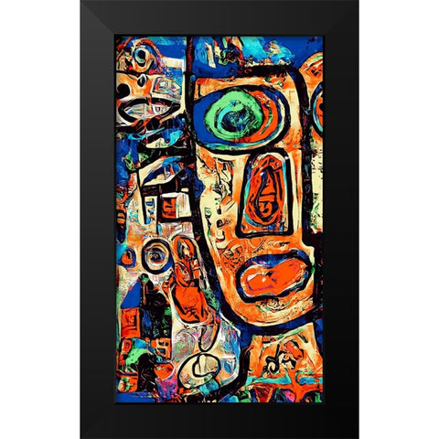 Blick vint Black Modern Wood Framed Art Print by Baco, Velibor