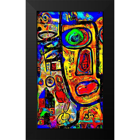 Blick Black Modern Wood Framed Art Print by Baco, Velibor