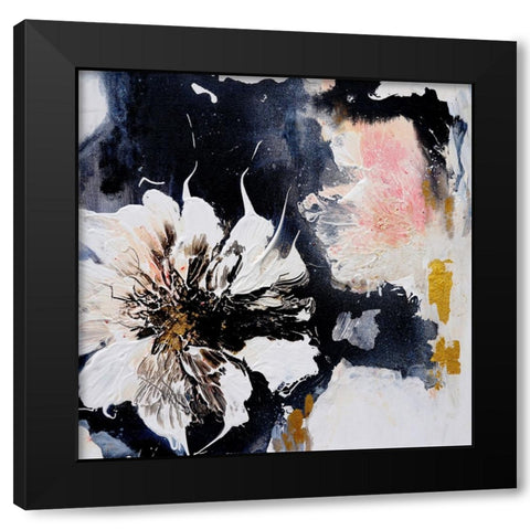Dalie Black Modern Wood Framed Art Print by Wattre, Francoise