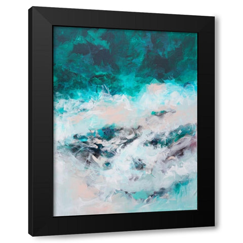 The Sound of the Sea Black Modern Wood Framed Art Print with Double Matting by Wattre, Francoise