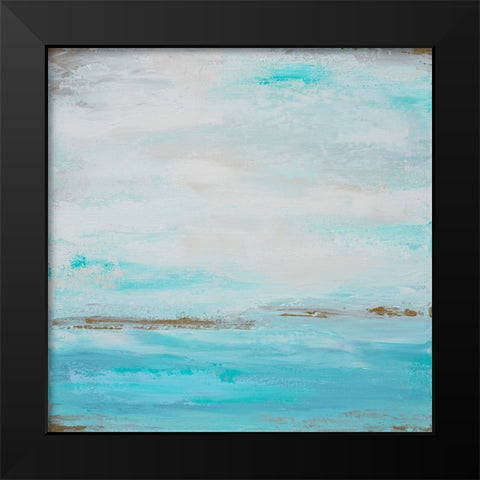 Smooth Sea 1 Black Modern Wood Framed Art Print by Wattre, Francoise