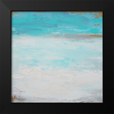 Smooth Sea 2 Black Modern Wood Framed Art Print by Wattre, Francoise