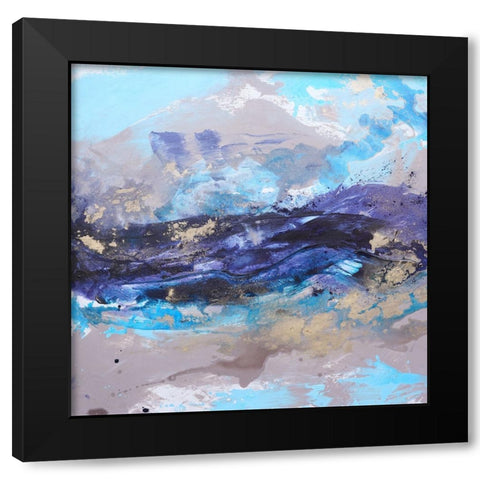 Ocean Breeze 2 Black Modern Wood Framed Art Print with Double Matting by Wattre, Francoise