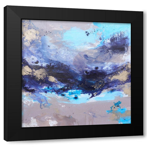 Ocean Breeze 1 Black Modern Wood Framed Art Print with Double Matting by Wattre, Francoise