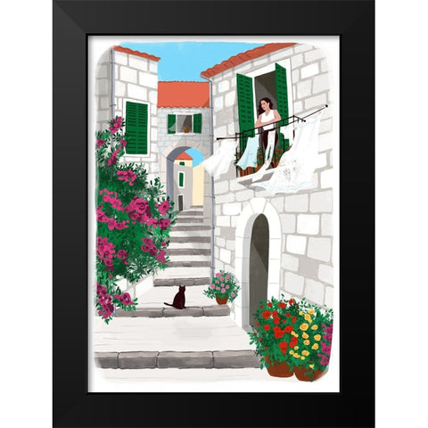 A snippet of Life Black Modern Wood Framed Art Print by Tomljanovic, Maja