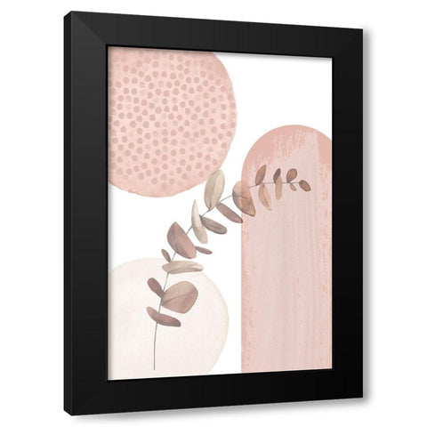 boho pink-3 Black Modern Wood Framed Art Print with Double Matting by Moss, Sally Ann