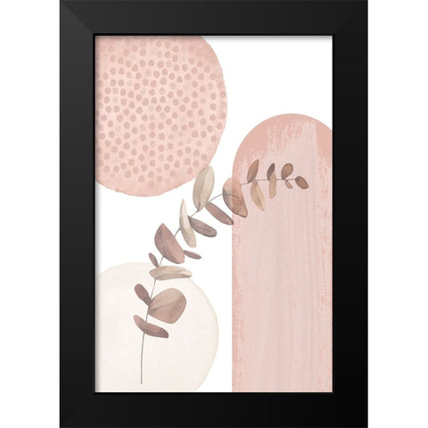 boho pink-3 Black Modern Wood Framed Art Print by Moss, Sally Ann
