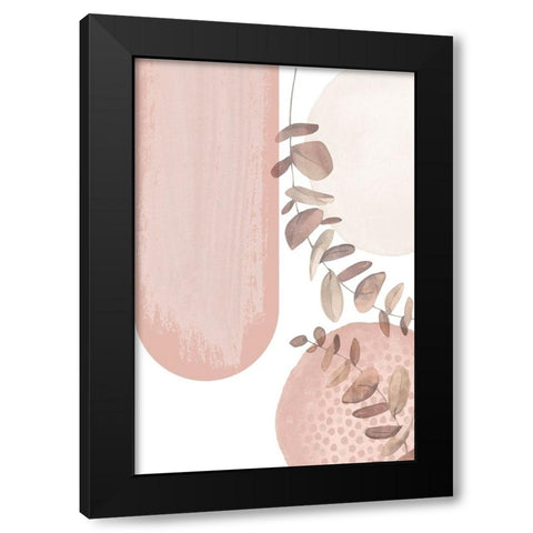 boho pink-2 Black Modern Wood Framed Art Print by Moss, Sally Ann