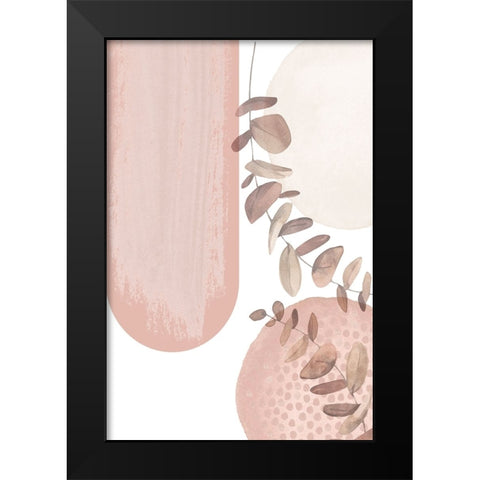 boho pink-2 Black Modern Wood Framed Art Print by Moss, Sally Ann