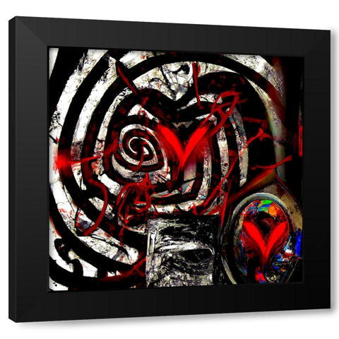 Lovt Black Modern Wood Framed Art Print with Double Matting by Baco, Velibor
