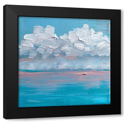 Candy Sunrise Black Modern Wood Framed Art Print with Double Matting by Key and Sea
