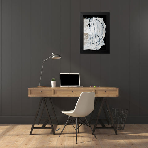 Mind No2 Black Modern Wood Framed Art Print by Hobday, Dan