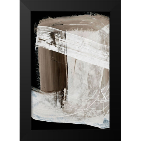 Mind Black Modern Wood Framed Art Print by Hobday, Dan