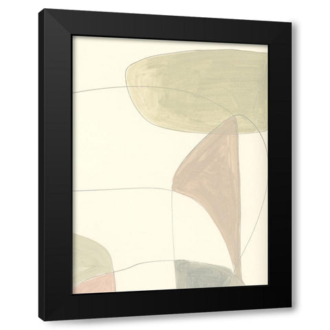 Around Black Modern Wood Framed Art Print by Hobday, Dan