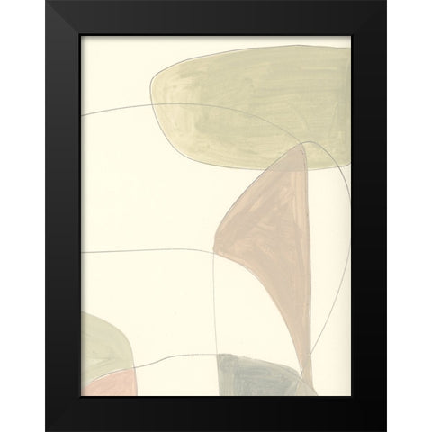 Around Black Modern Wood Framed Art Print by Hobday, Dan