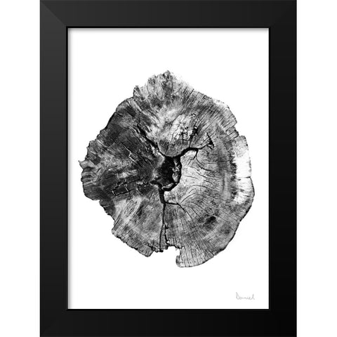 Oak Log Black Modern Wood Framed Art Print by Hobday, Dan