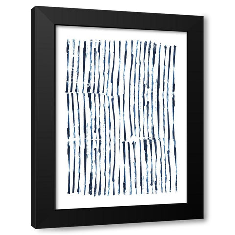 Minimal Marks Black Modern Wood Framed Art Print by Hobday, Dan