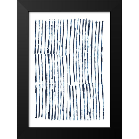 Minimal Marks Black Modern Wood Framed Art Print by Hobday, Dan