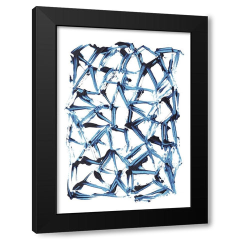 Minimal Shapes Black Modern Wood Framed Art Print by Hobday, Dan