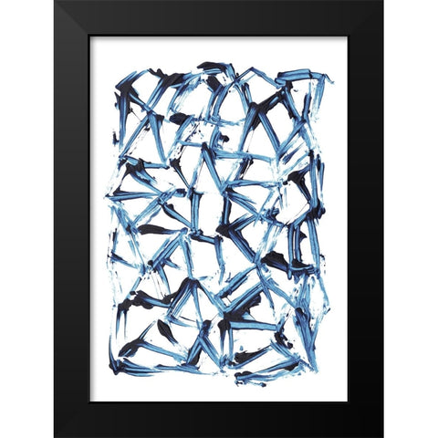 Minimal Shapes Black Modern Wood Framed Art Print by Hobday, Dan